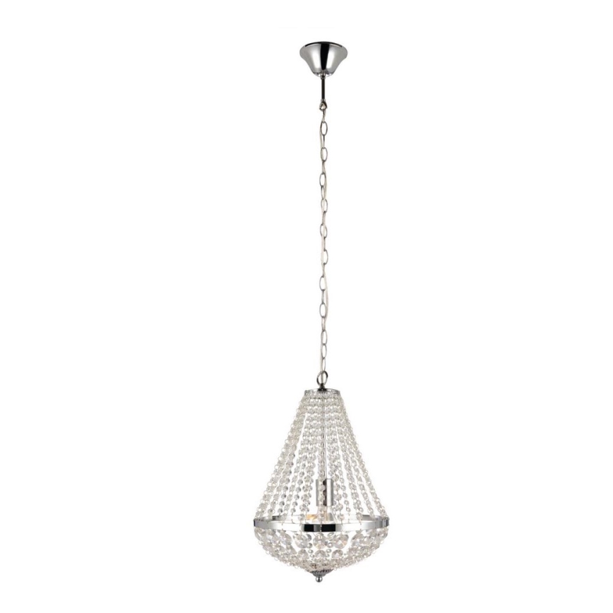 Markslöjd 104889 - Křišťálový lustr na řetězu GRÄNSÖ 1xE27/60W/230V
