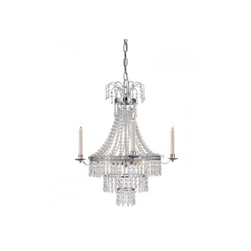 Markslöjd 105156 - Křišťálový lustr na řetězu MARIELUND 3xE14/40W/230V lesklý chrom