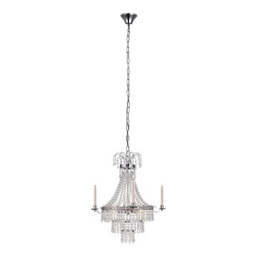Markslöjd 105156 - Křišťálový lustr na řetězu MARIELUND 3xE14/40W/230V lesklý chrom
