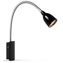 Markslöjd 105940 - LED Nástěnná lampička TULIP LED/2,5W/230V černá