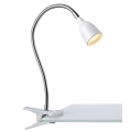 Markslöjd 106091 - LED Stolní lampa s klipem TULIP LED/3W/230V bílá