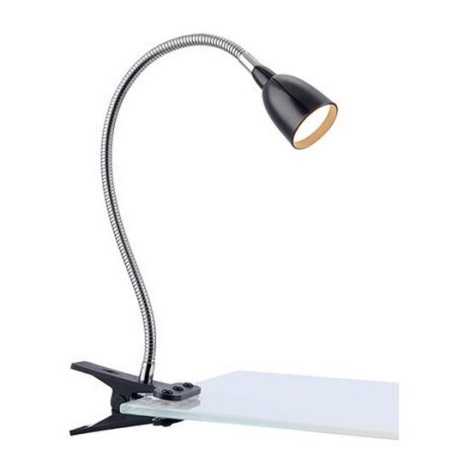 Markslöjd 106092 - LED Stolní lampa s klipem TULIP LED/3W/230V černá