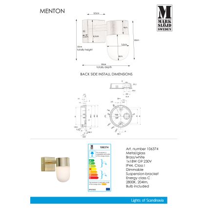 Markslöjd 106374 - Koupelnové nástěnné svítidlo MENTON 1xG9/18W/230V IP44