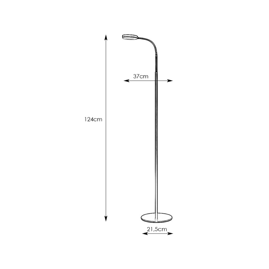Markslöjd 106465 - LED Stojací lampa FLEX LED/5W/230V