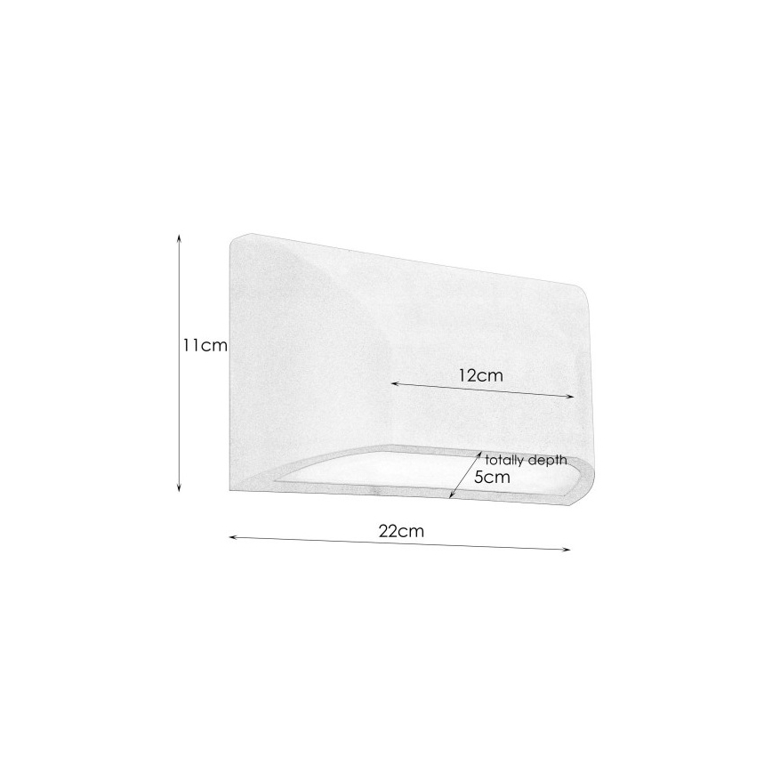 Markslöjd 106511 - LED Venkovní nástěnné svítidlo NIKOS LED/6W/230V IP44
