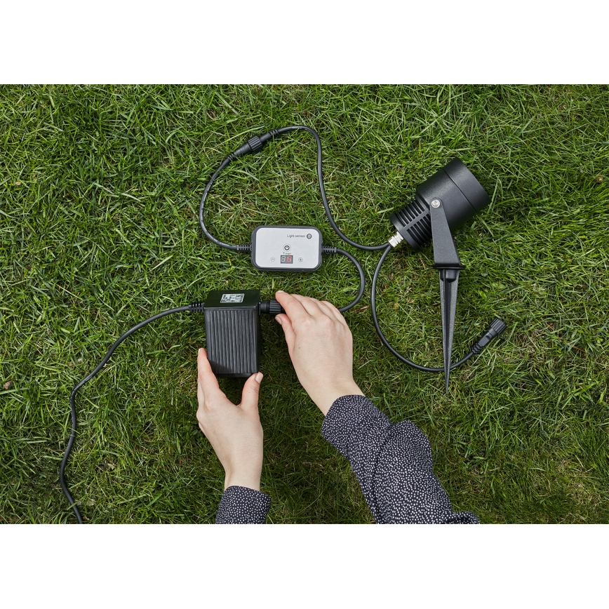 Markslöjd 106936 - Soumrakový senzor s časovačem GARDEN24 24V IP44