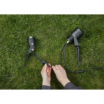 Markslöjd 106940 - Venkovní senzor pohybu a soumraku PIR GARDEN24 IP44 černá