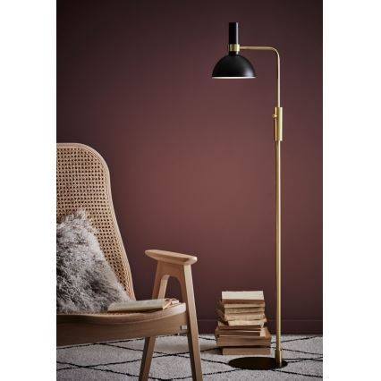 Markslöjd 106972 - Stmívatelná stojací lampa LARRY 1xE27/60W/230V černá/zlatá