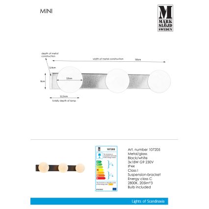 Markslöjd 107205 - Stmívatelné koupelnové nástěnné svítidlo MINI 3xG9/18W/230V černá IP44