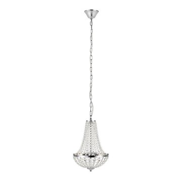 Markslöjd 107550 - Křišťálový koupelnový lustr na řetězu GRÄNSÖ 2xG9/20W/230V IP44