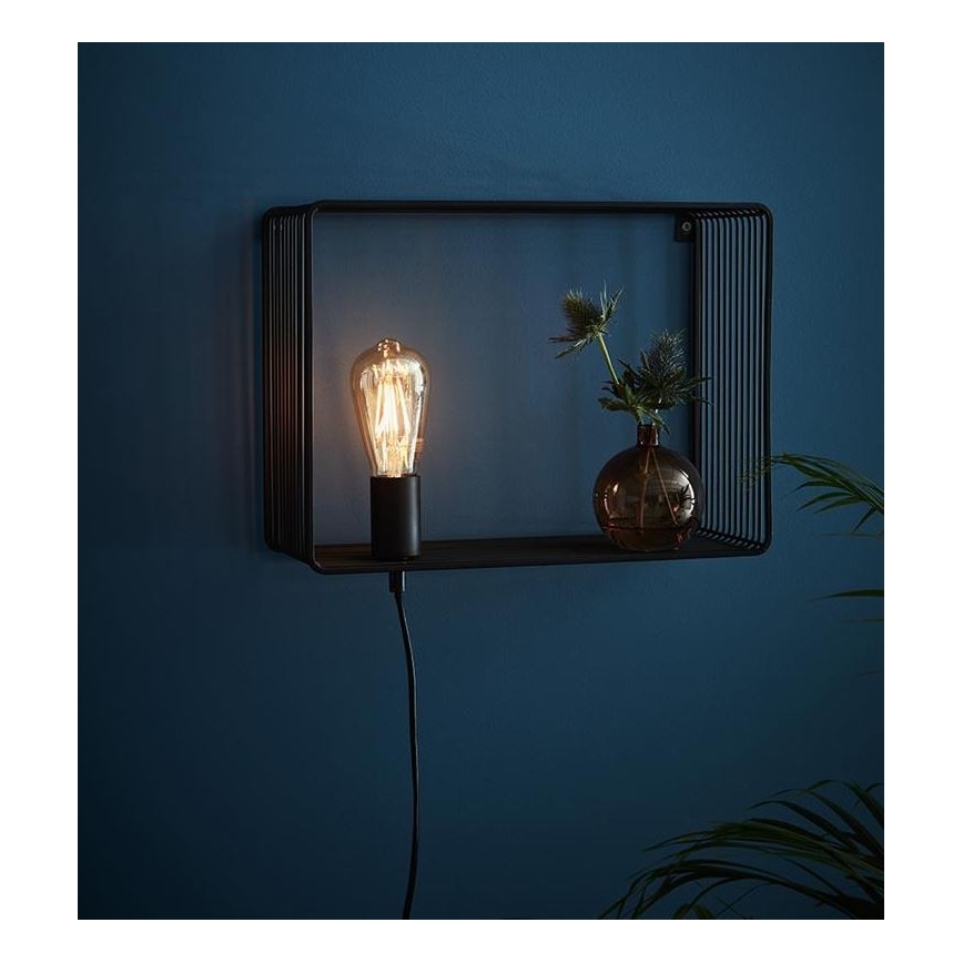 Markslöjd 107814 - Nástěnné svítidlo SHELF 1xE27/60W/230V