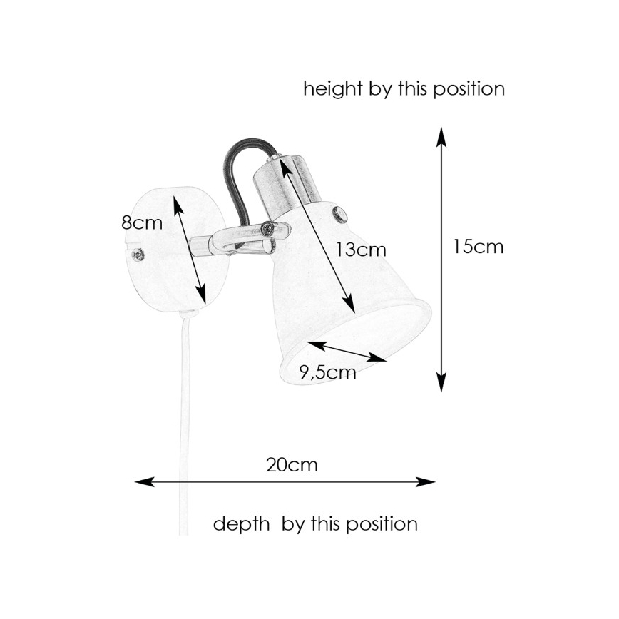 Markslöjd 107856 - Nástěnné bodové svítidlo ALTON 1xE14/40W/230V