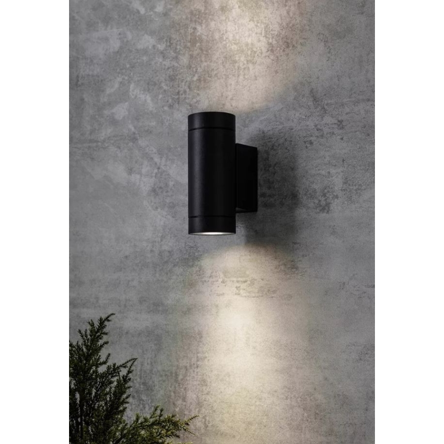 Markslöjd 107916 - Venkovní nástěnné svítidlo PIPE 2xGU10/35W/230V IP44