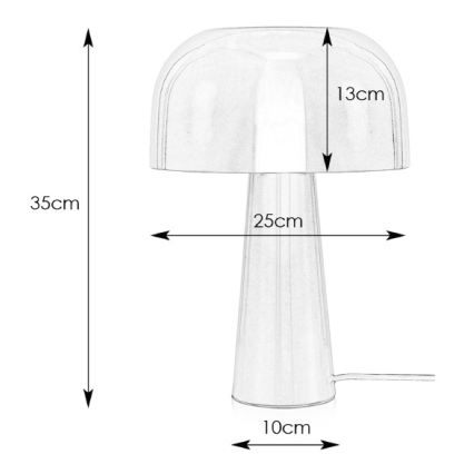 Markslöjd 107934 - Stolní lampa BLANCA 1xE14/25W/230V