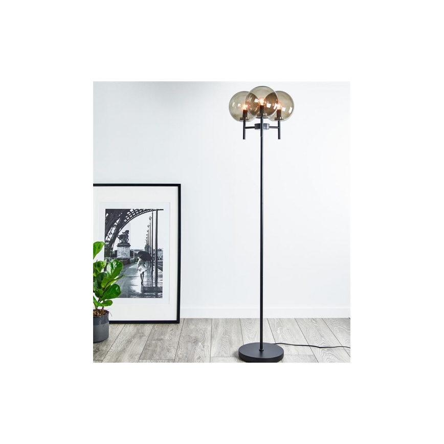 Markslöjd 107947 - Stojací lampa CROWN 3xE14/20W/230V