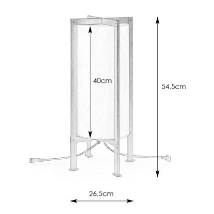 Markslöjd 107987 - LED Venkovní lampa GARDEN24 LED/6W/24V 54 cm IP44 černá