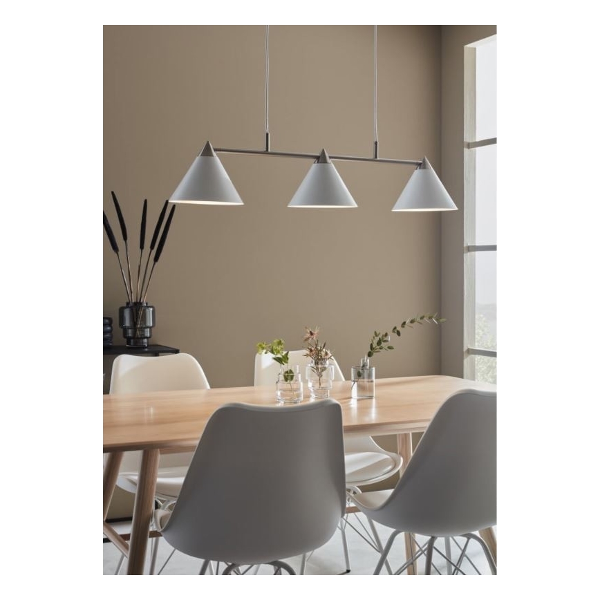 Markslöjd 108075 - Lustr na lanku KLINT 3xE14/40W/230V bílá