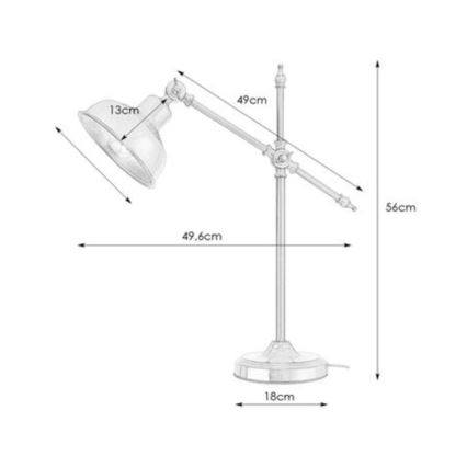 Markslöjd 108116 - Stolní lampa GRIMSTAD 1xE27/60W/230V