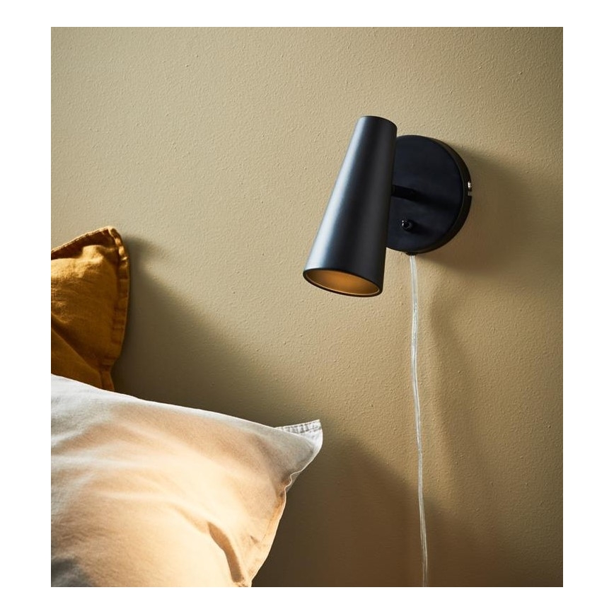 Markslöjd 108200 - Nástěnné bodové svítidlo CREST 1xGU10/7W/230V černá