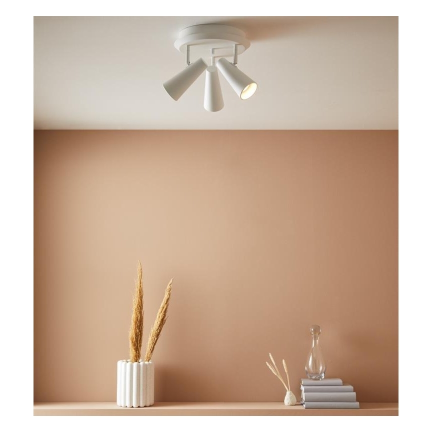 Markslöjd 108203 - Bodové svítidlo CREST 3xGU10/7W/230V bílá