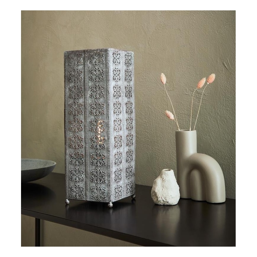 Markslöjd 108222 - Stolní lampa AGRA 1xE14/18W/230V šedá