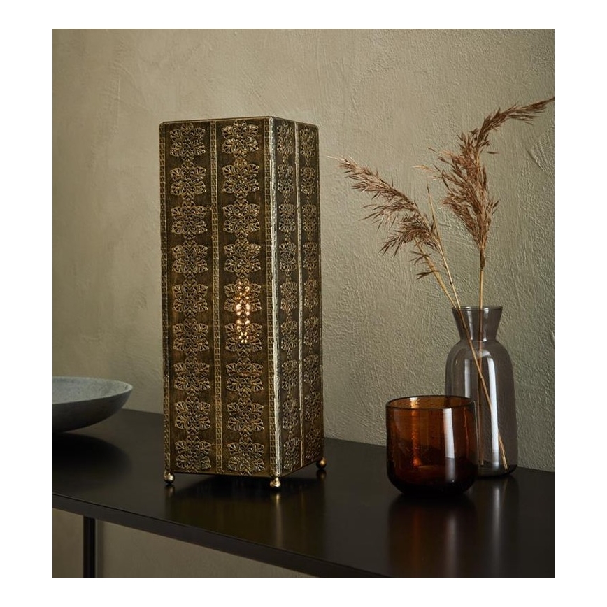 Markslöjd 108223 - Stolní lampa AGRA 1xE14/18W/230V zlatá
