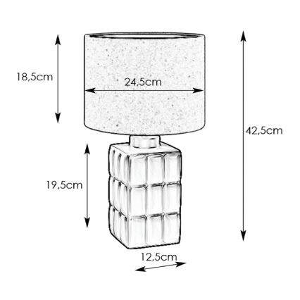 Markslöjd 108248 - Stolní lampa CUSCINI 1xE14/40W/230V