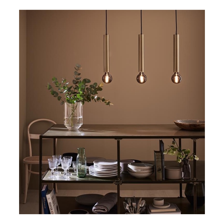 Markslöjd 108261 - Lustr na lanku SENCILLO 3xE27/40W/230V zlatá