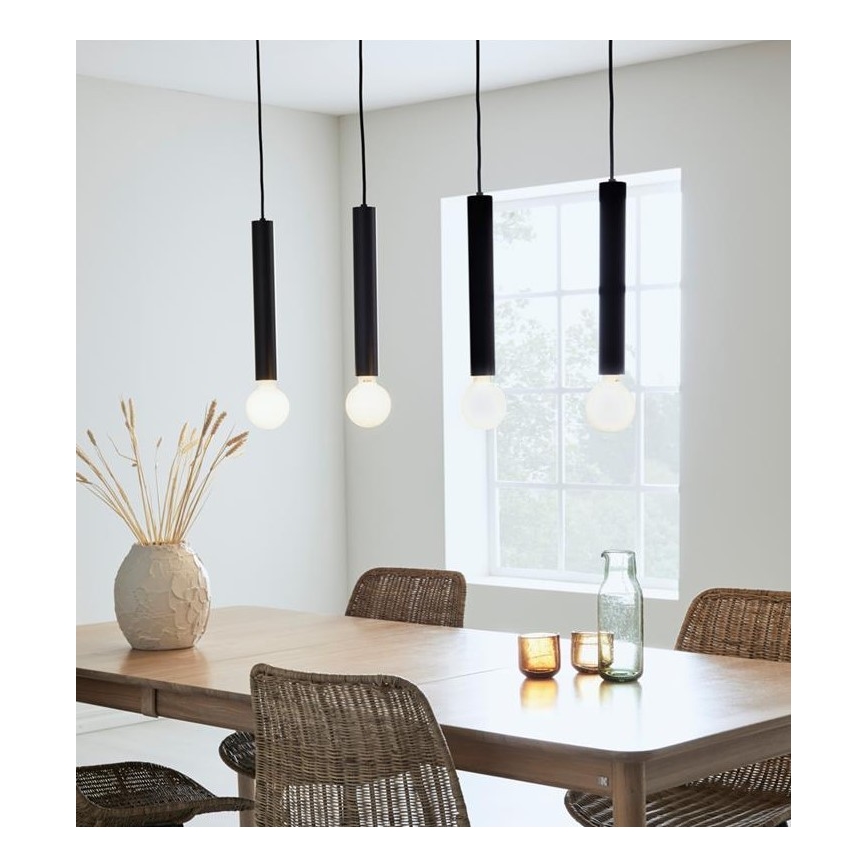 Markslöjd 108264 - Lustr na lanku SENCILLO 4xE27/40W/230V černá