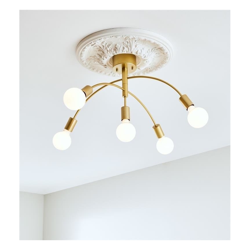 Markslöjd 108285 - Přisazený lustr CYGNUS 5xE27/40W/230V zlatá