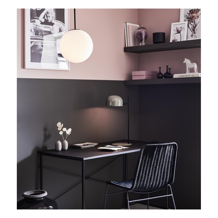 Markslöjd 108292 - Stolní lampa POSE 1xE14/25W/230V šedá