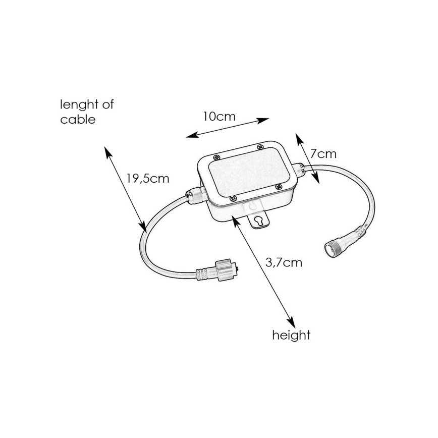 Markslöjd 108332 - Pojistkový box GARDEN24 24V IP44