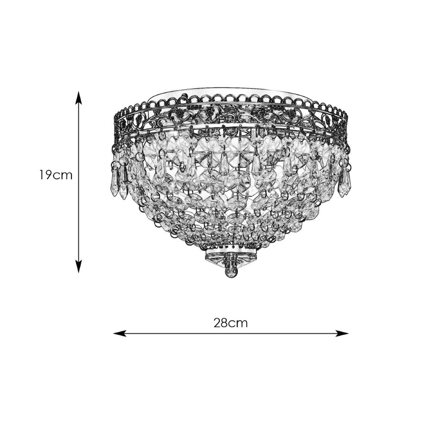 Markslöjd 108423 - Stropní svítidlo JOLINE 2xE14/40W/230V matný chrom
