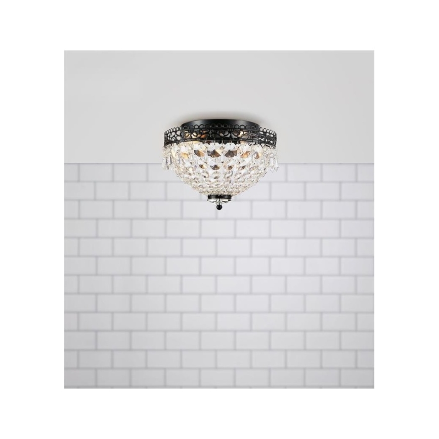 Markslöjd 108424 - Stropní svítidlo JOLINE 2xE14/40W/230V černá