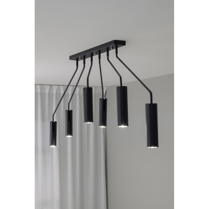 Markslöjd 108508 - Bodové svítidlo RAMUS 6xGU10/25W/230V černá
