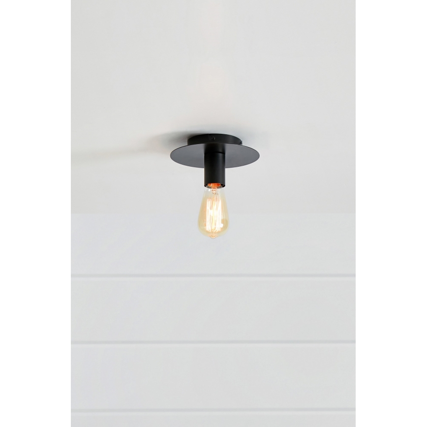 Markslöjd 108540 - Stropní svítidlo PIATTO 1xE27/40W/230V černá