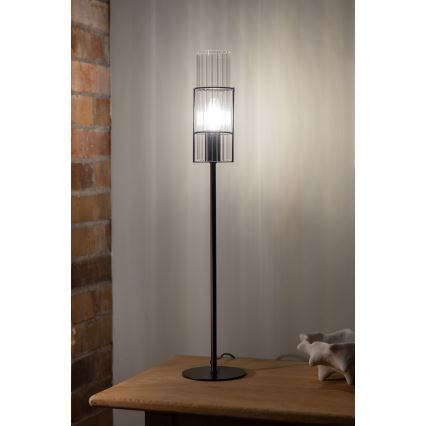 Markslöjd 108556 - Stolní lampa TUBO 1xE14/40W/230V 65 cm černá/čirá