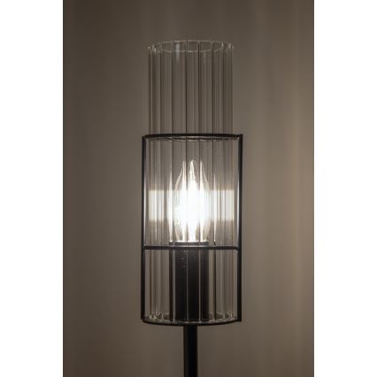 Markslöjd 108556 - Stolní lampa TUBO 1xE14/40W/230V 65 cm černá/čirá