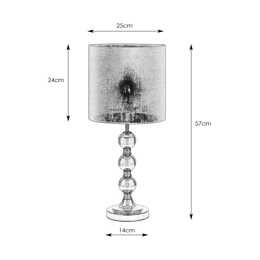 Markslöjd 108575 - Stolní lampa OCTO 1xE27/40W/230V béžová/černá