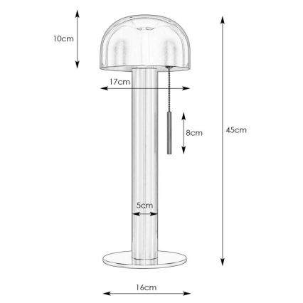 Markslöjd 108576 - Stolní lampa COSTA 2xG9/18W/230V černá/zlatá