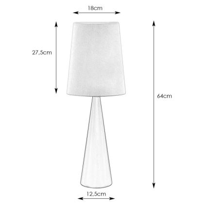 Markslöjd 108597 - Stolní lampa CONUS 1xE14/40W/230V bílá/černá