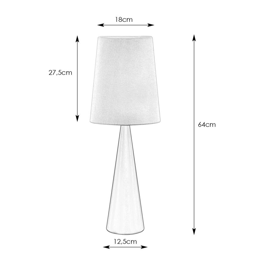 Markslöjd 108597 - Stolní lampa CONUS 1xE14/40W/230V bílá/černá