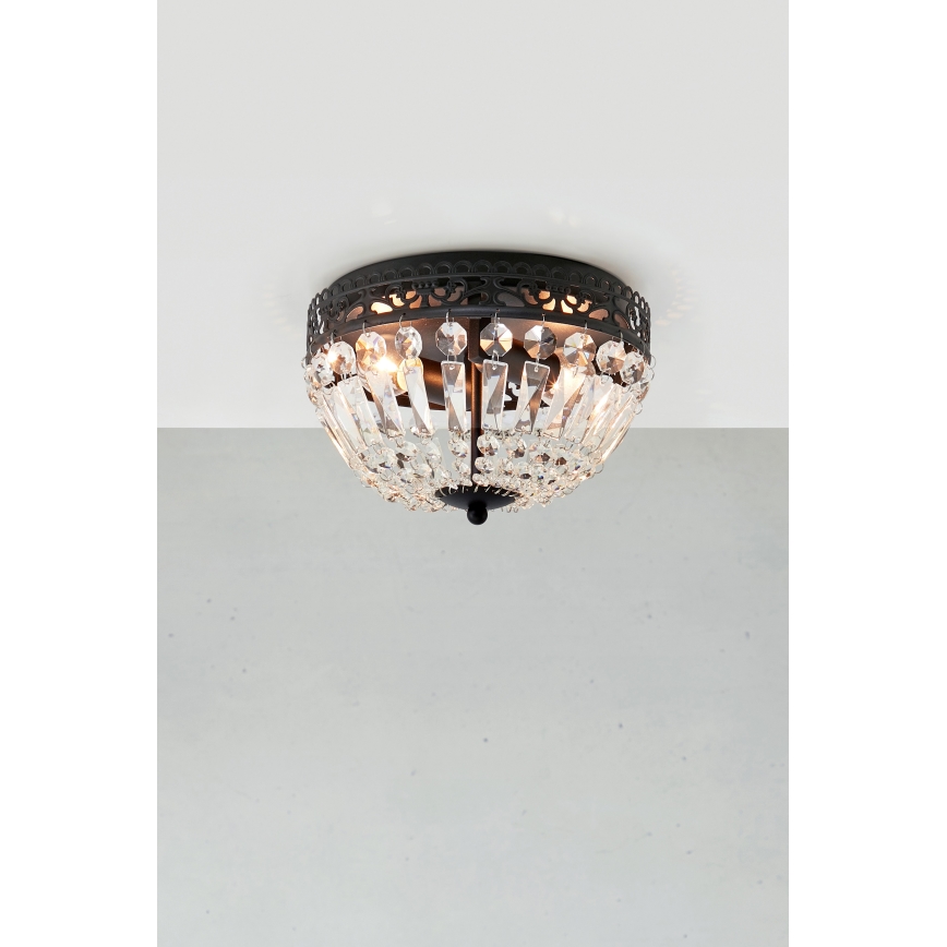 Markslöjd 108598 - Stropní svítidlo ETIENNE 2xE14/40W/230V černá