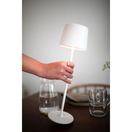 Markslöjd 108654 - LED Stmívatelná nabíjecí lampa FIORE LED/2W/5V IP44 38 cm bílá