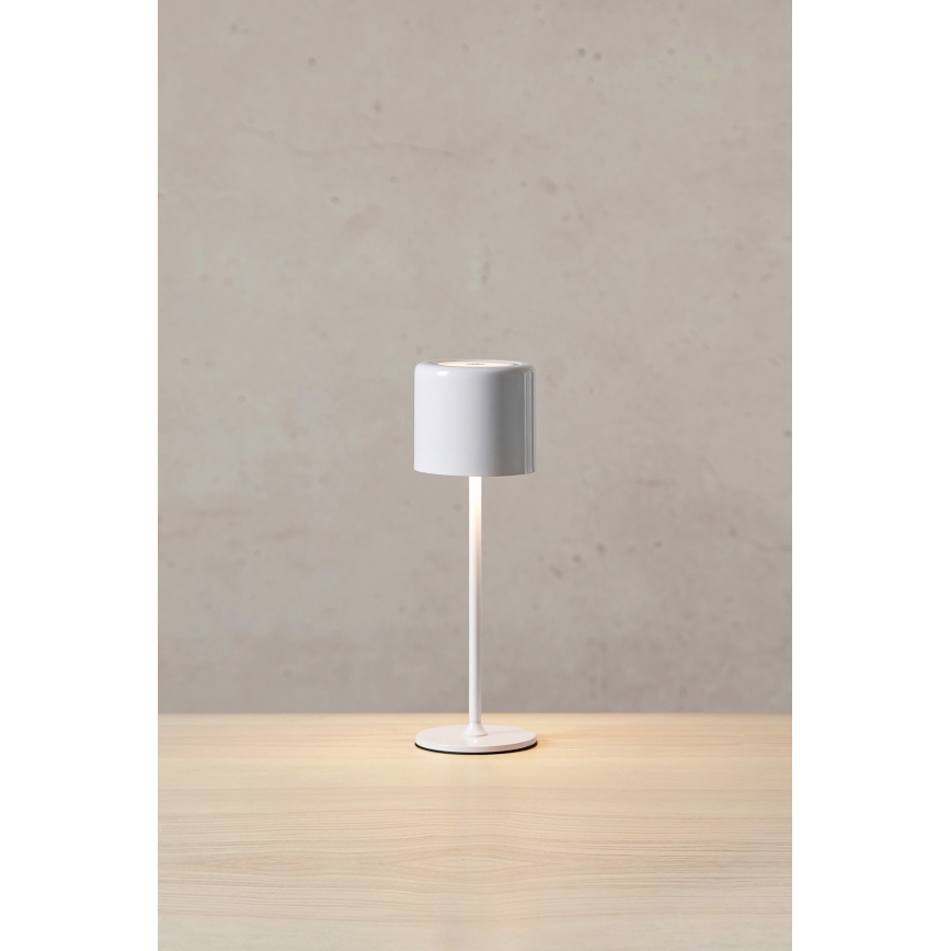 Markslöjd 108658 - LED Stmívatelná nabíjecí lampa FILO LED/2W/5V IP44 30 cm bílá