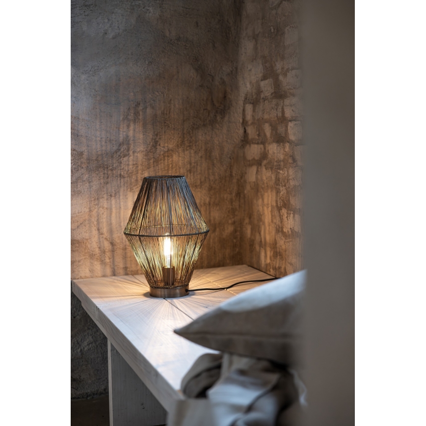 Markslöjd 108665 - Stolní lampa CASA 1xE27/40W/230V mosaz