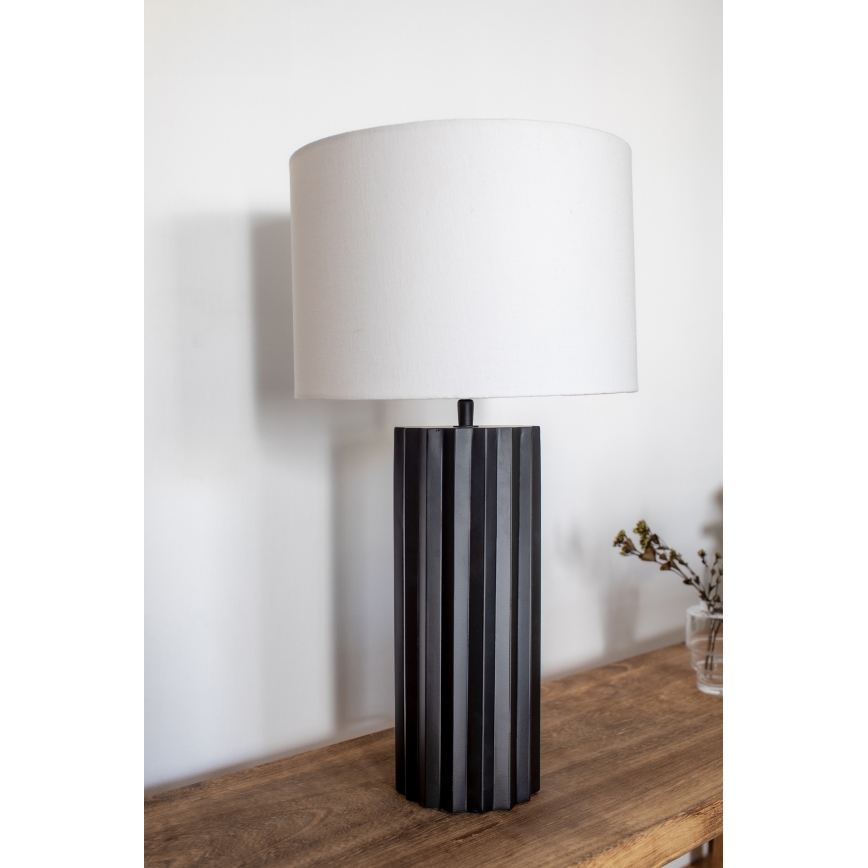 Markslöjd 108670 - Stolní lampa HASHIRA 1xE27/40W/230V bílá/černá