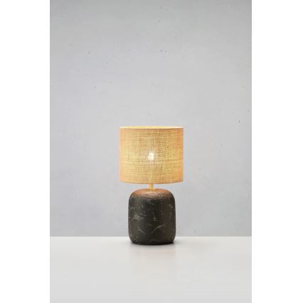 Markslöjd 108683 - Stolní lampa MONTAGNA 1xE14/40W/230V 32 cm béžová/černá