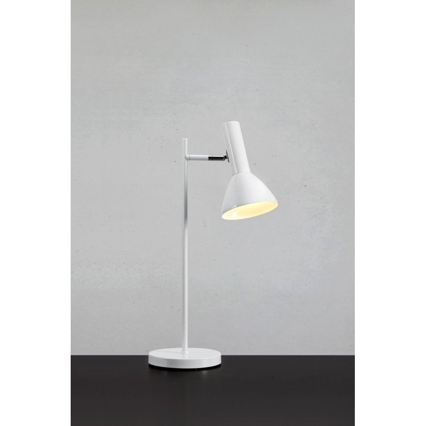 Markslöjd 108688 - Stolní lampa METRO 1xE27/40W/230V bílá