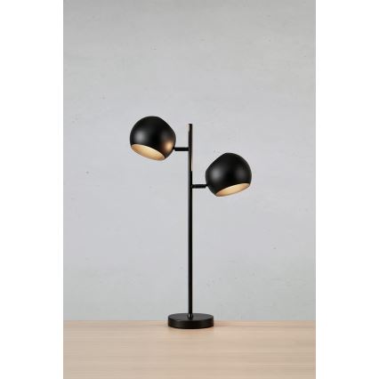 Markslöjd 108691 - Stolní lampa EDGAR 2xE14/40W/230V černá
